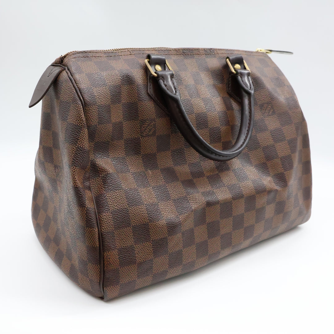 Louis Vuitton Speedy 30 Brown Damier Ebene Handbag