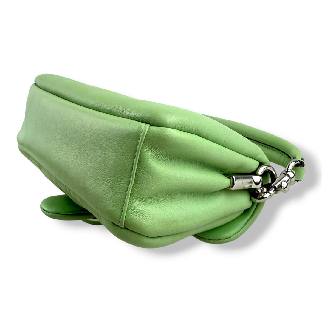 Coach Pillow Tabby 18 Green Leather Handbag