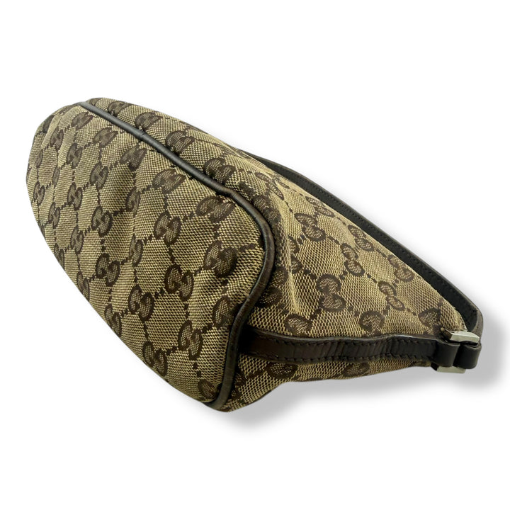 Gucci GG Supreme Beige Boat Pochette Handbag