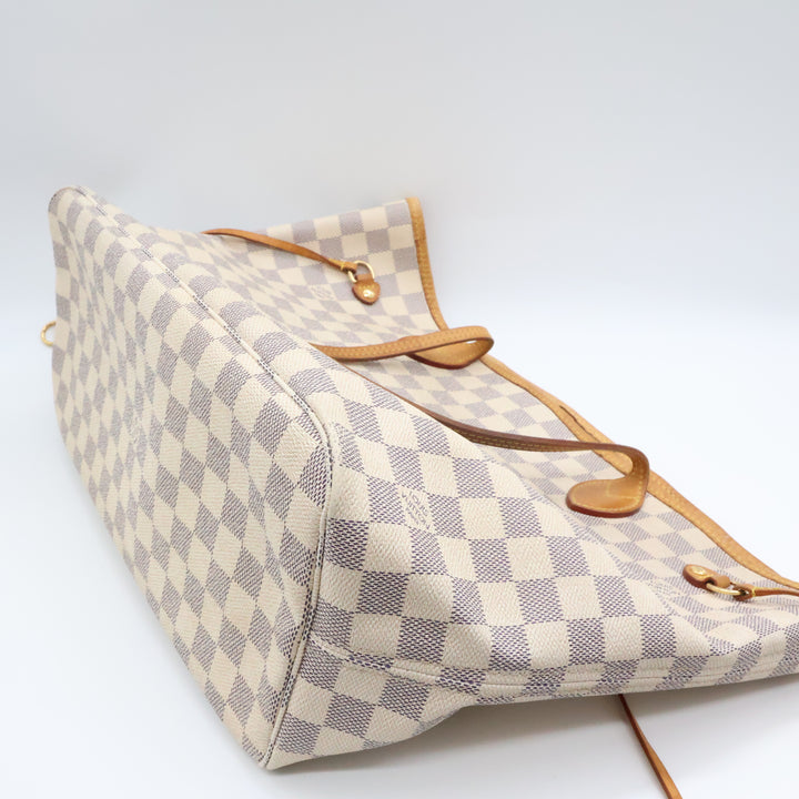 Louis Vuitton Damier Azur Neverfull MM Handbag