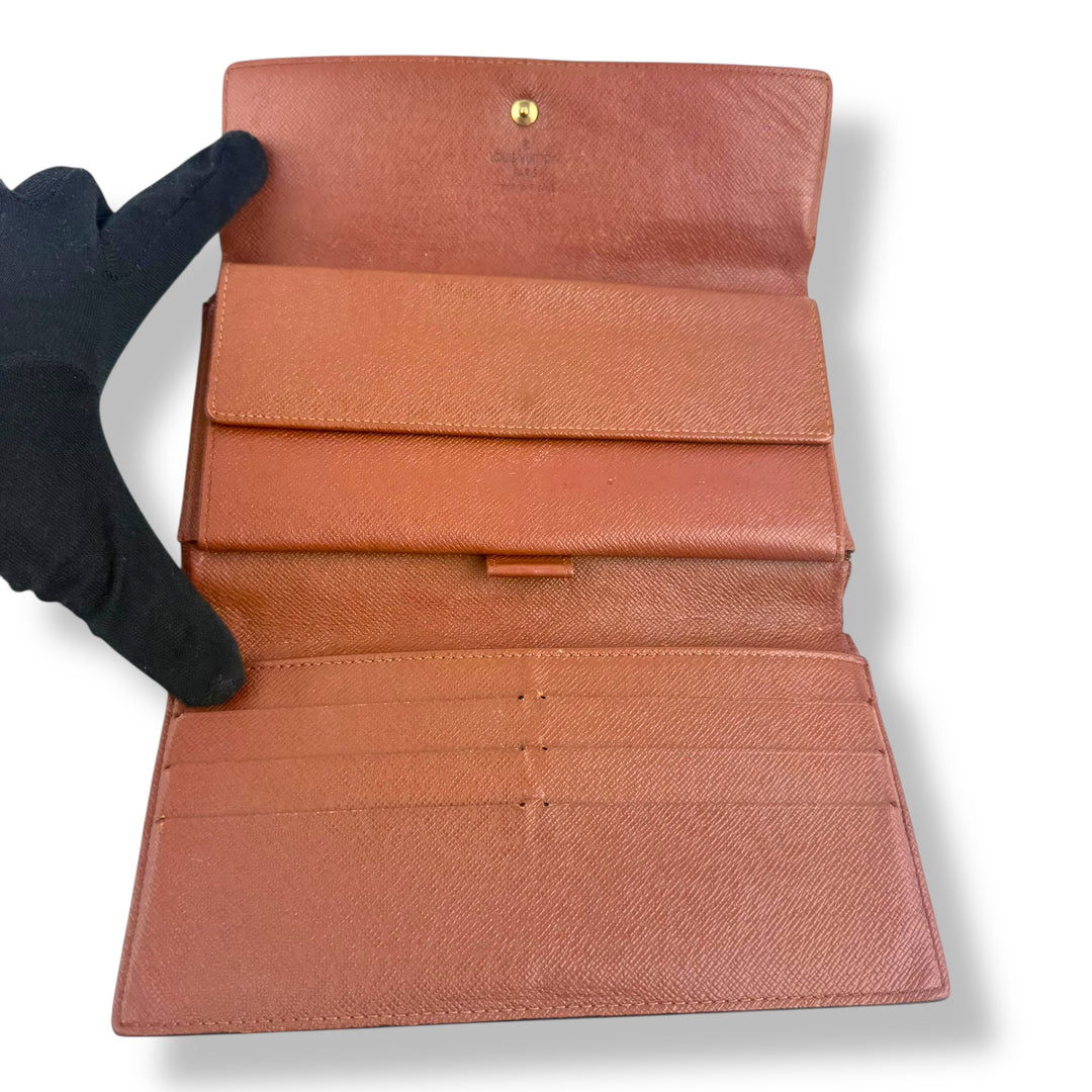 Louis Vuitton Trifold Brown Monogram Femme Wallet