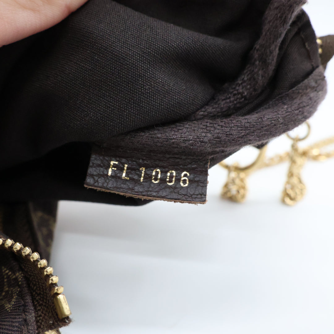Louis Vuitton Medium Pochette Accessories Lin Monogram Clutch Bag