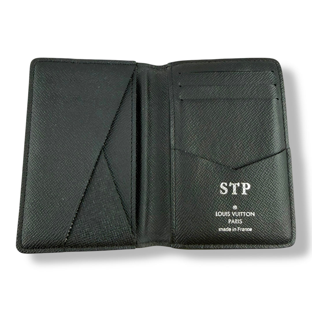 Louis Vuitton Black Monogram Eclipse Pocket Organiser Cardholder Wallet