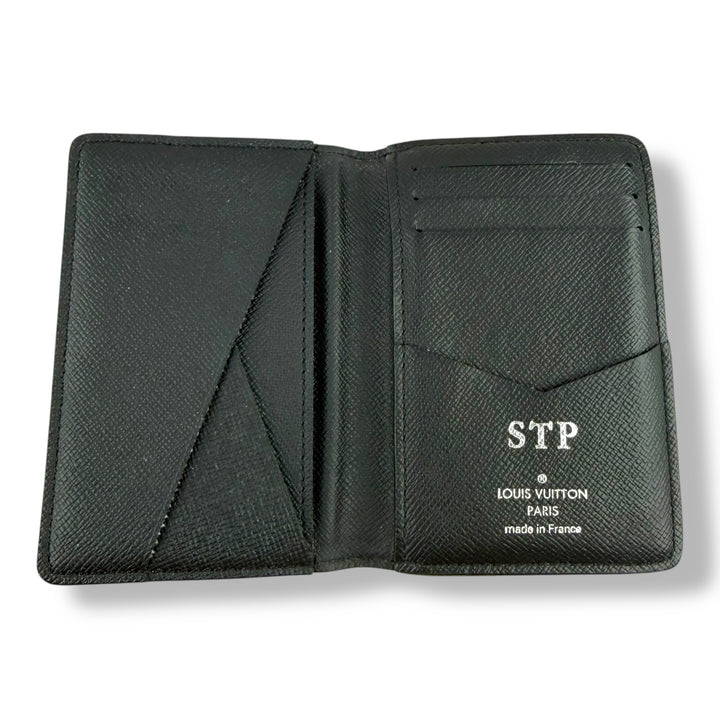Louis Vuitton Black Monogram Eclipse Pocket Organiser Cardholder Wallet