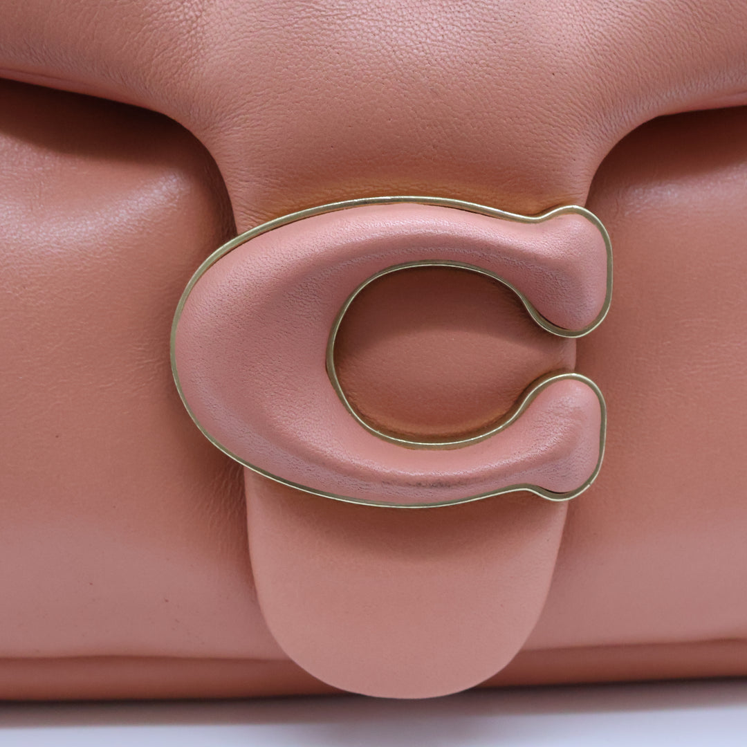 Coach Pillow Tabby 26 Coral Leather Handbag