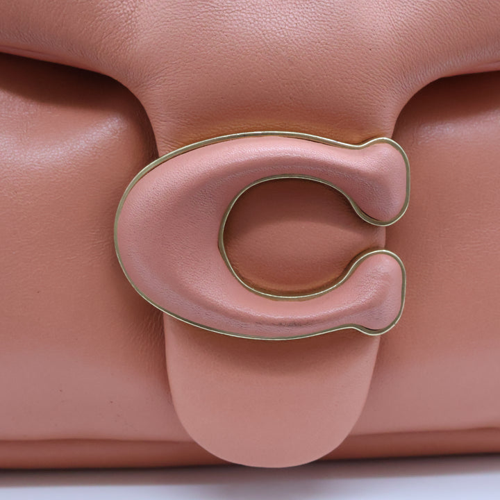 Coach Pillow Tabby 26 Coral Leather Handbag