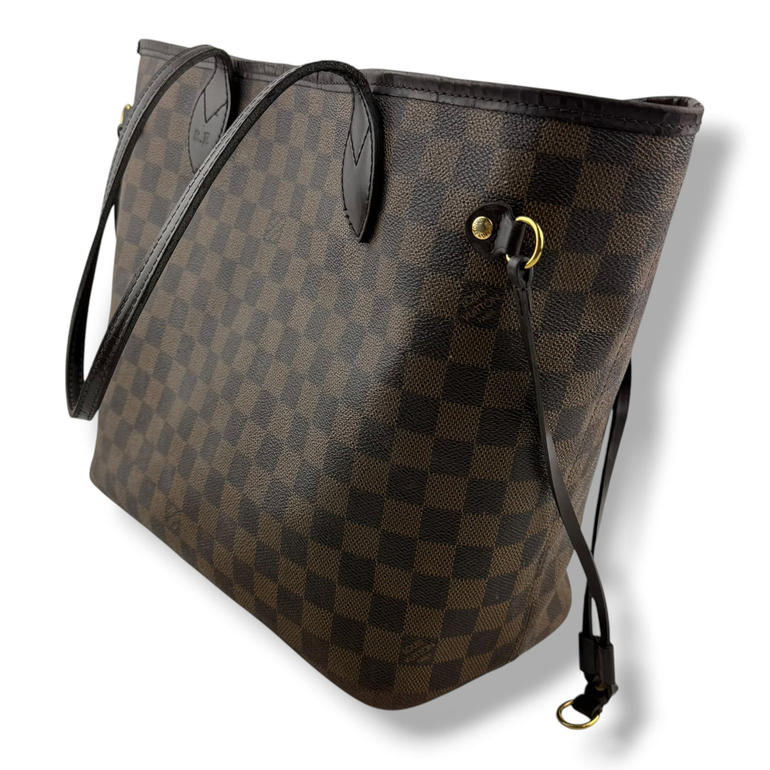 Louis Vuitton Brown Damier Neverfull MM Handbag