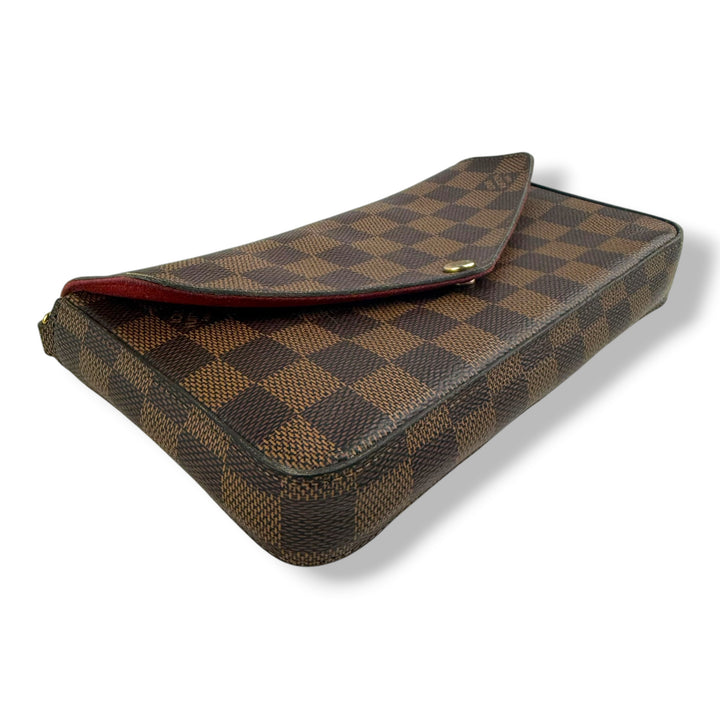 Louis Vuitton Felicie Pochette Brown Damier Handbag