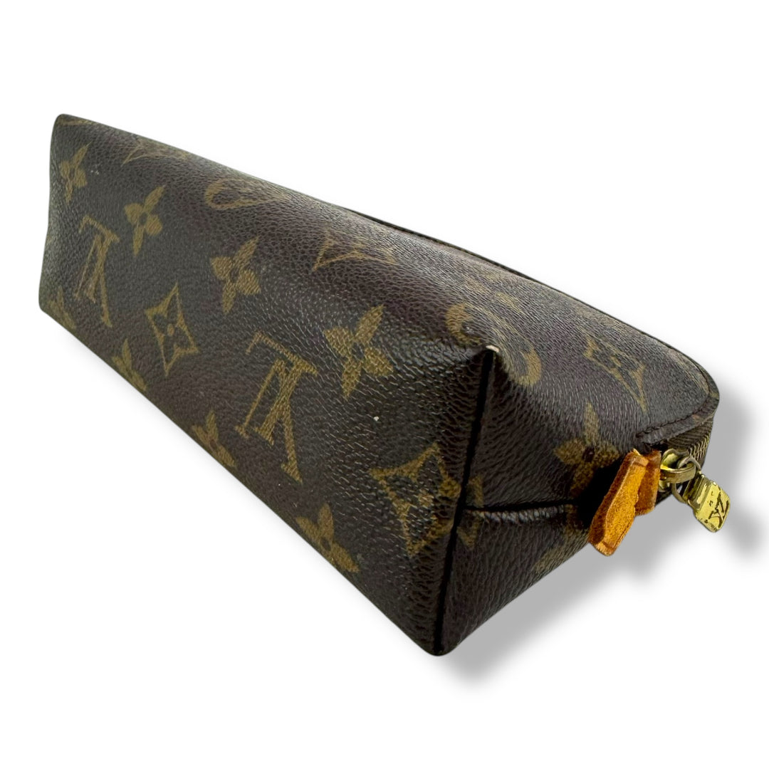 Louis Vuitton Brown Monogram PM Travel Cosmetic Pouch