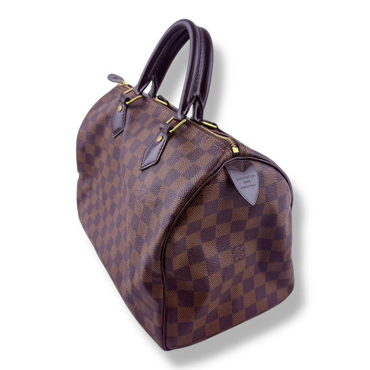 Louis Vuitton Speedy 30 Brown Damier Ebene Handbag
