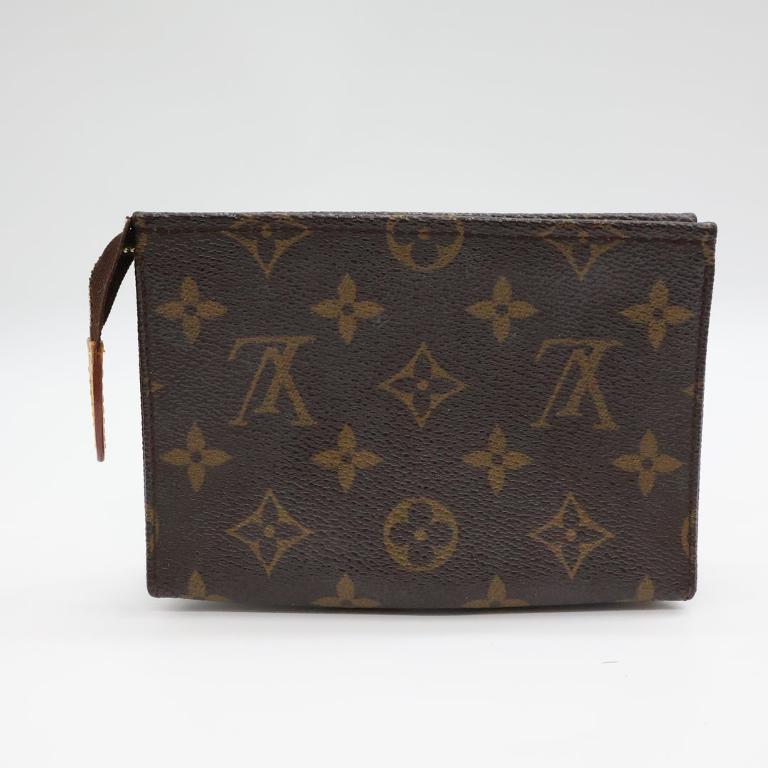 Louis Vuitton Brown Monogram Toiletry Pouch 15 Bag
