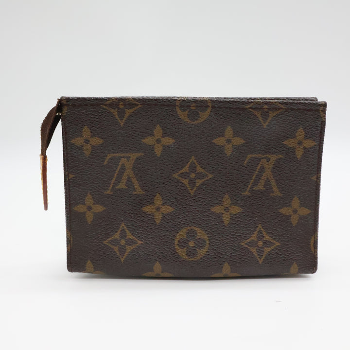 Louis Vuitton Brown Monogram Toiletry Pouch 15 Bag