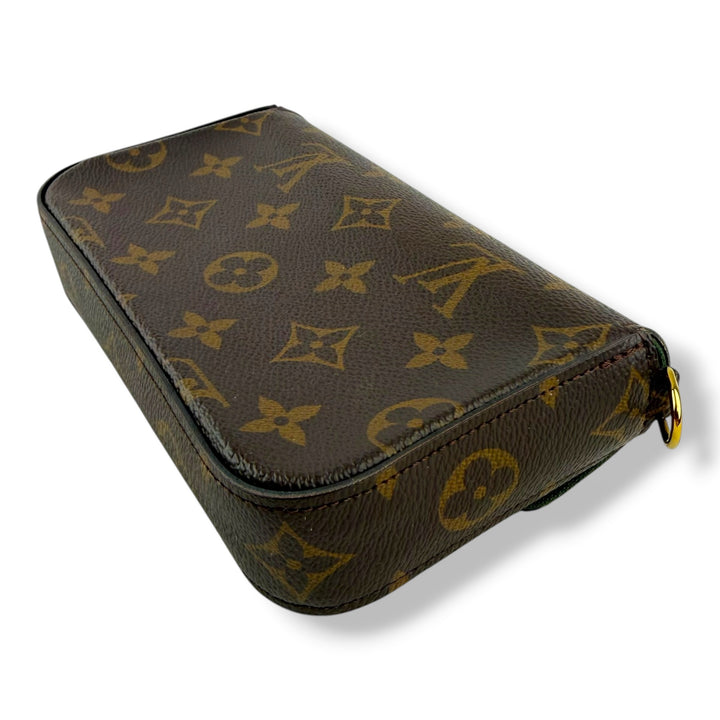 Louis Vuitton Felicie Brown Monogram Strap & Go Handbag