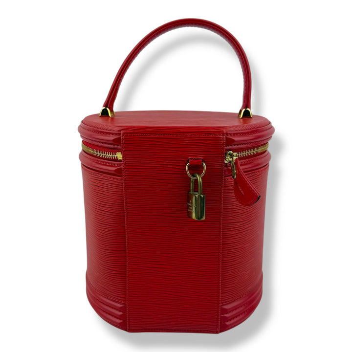 Louis Vuitton Red Epi Leather Cannes Handbag