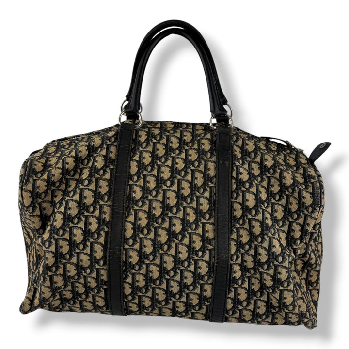 Christian Dior Boston Monogram Oblique Beige/Brown Handbag