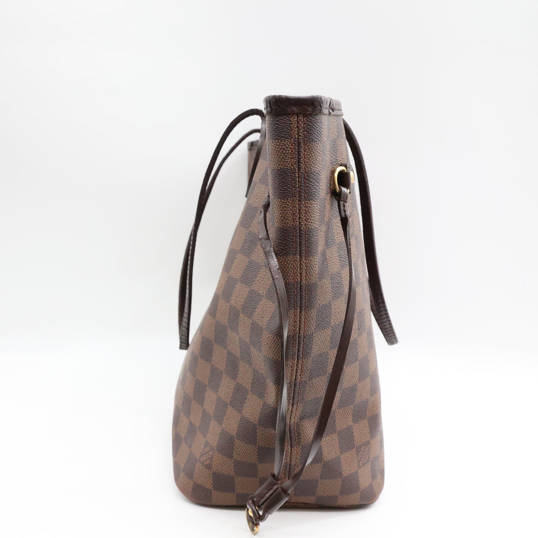 Louis Vuitton Brown Damier Neverfull MM Handbag