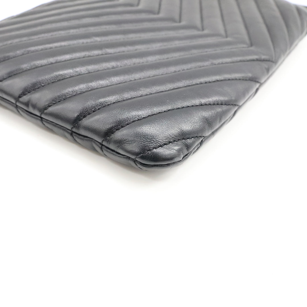 Saint Laurent Cassandre Matalesse Jolie Black Clutch Pouch