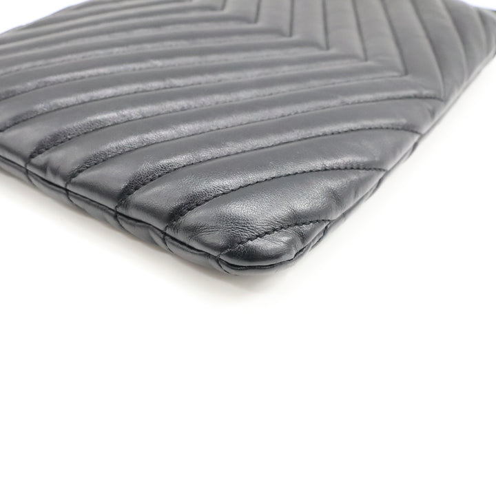 Saint Laurent Cassandre Matalesse Jolie Black Clutch Pouch