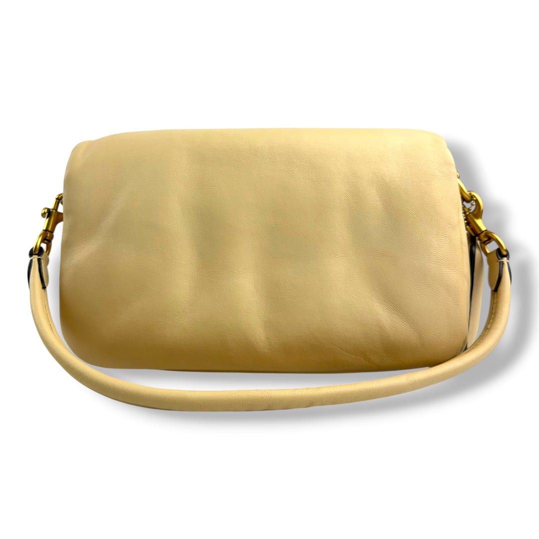 Coach Pillow Tabby 26 Beige Leather Handbag