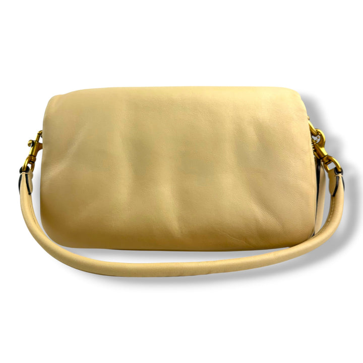 Coach Pillow Tabby 26 Beige Leather Handbag