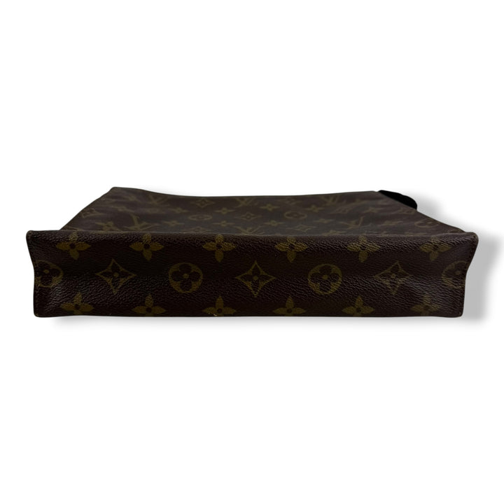 Louis Vuitton Vintage Brown Monogram Toiletry Pouch 26 Bag
