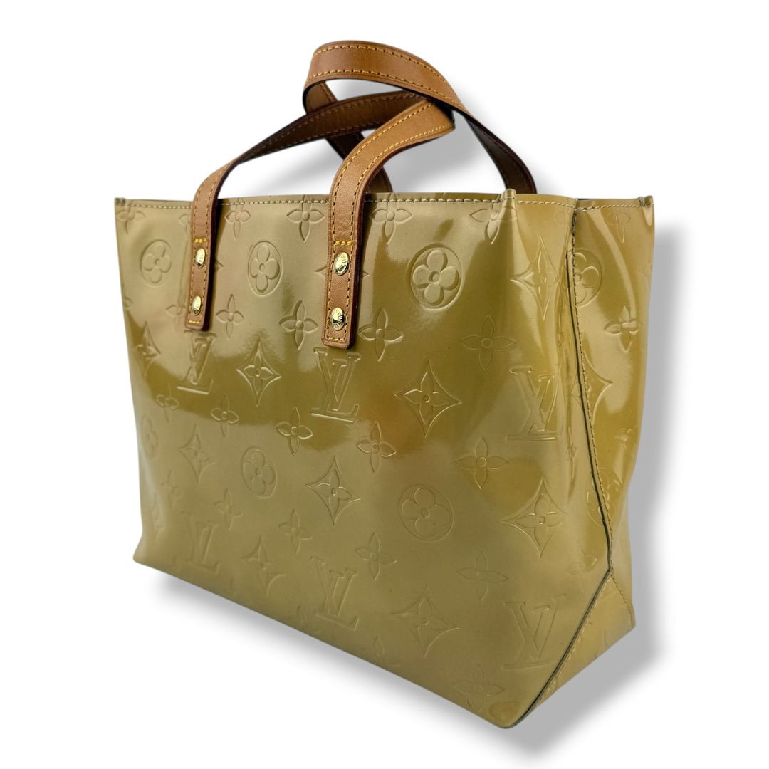 Louis Vuitton Beige Vernis Reade PM Tote