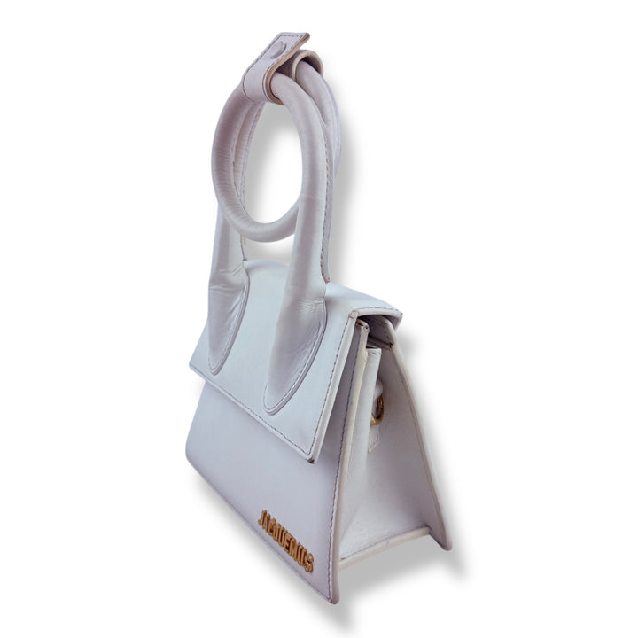 Jacquemus Le Chiquito Noeud White Crossbody Handbag