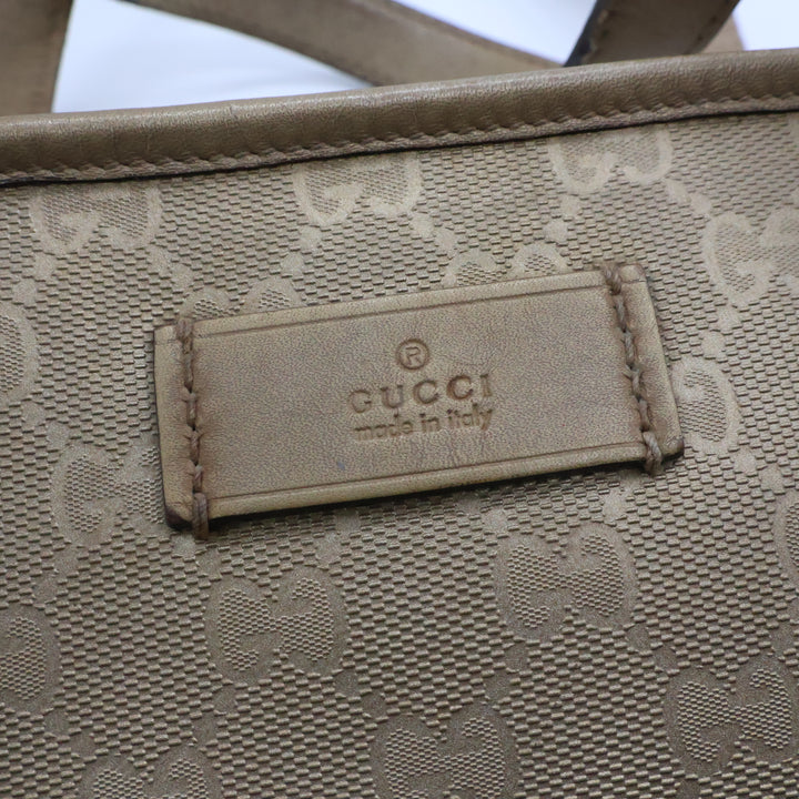 Gucci GG Gold Canvas Tote Bag
