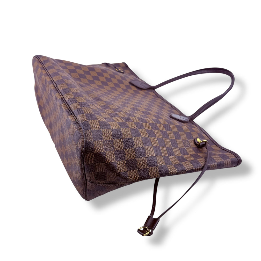 Louis Vuitton Brown Damier Neverfull MM Handbag
