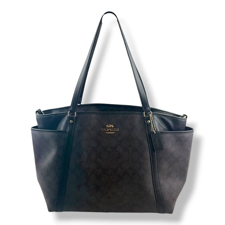 Coach Signature Baby Changing Brown Handbag