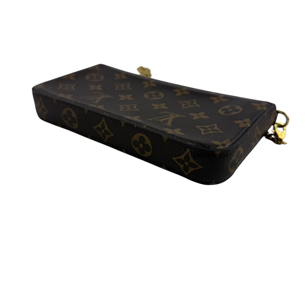 Louis Vuitton Felicie Pochette Brown Monogram Handbag