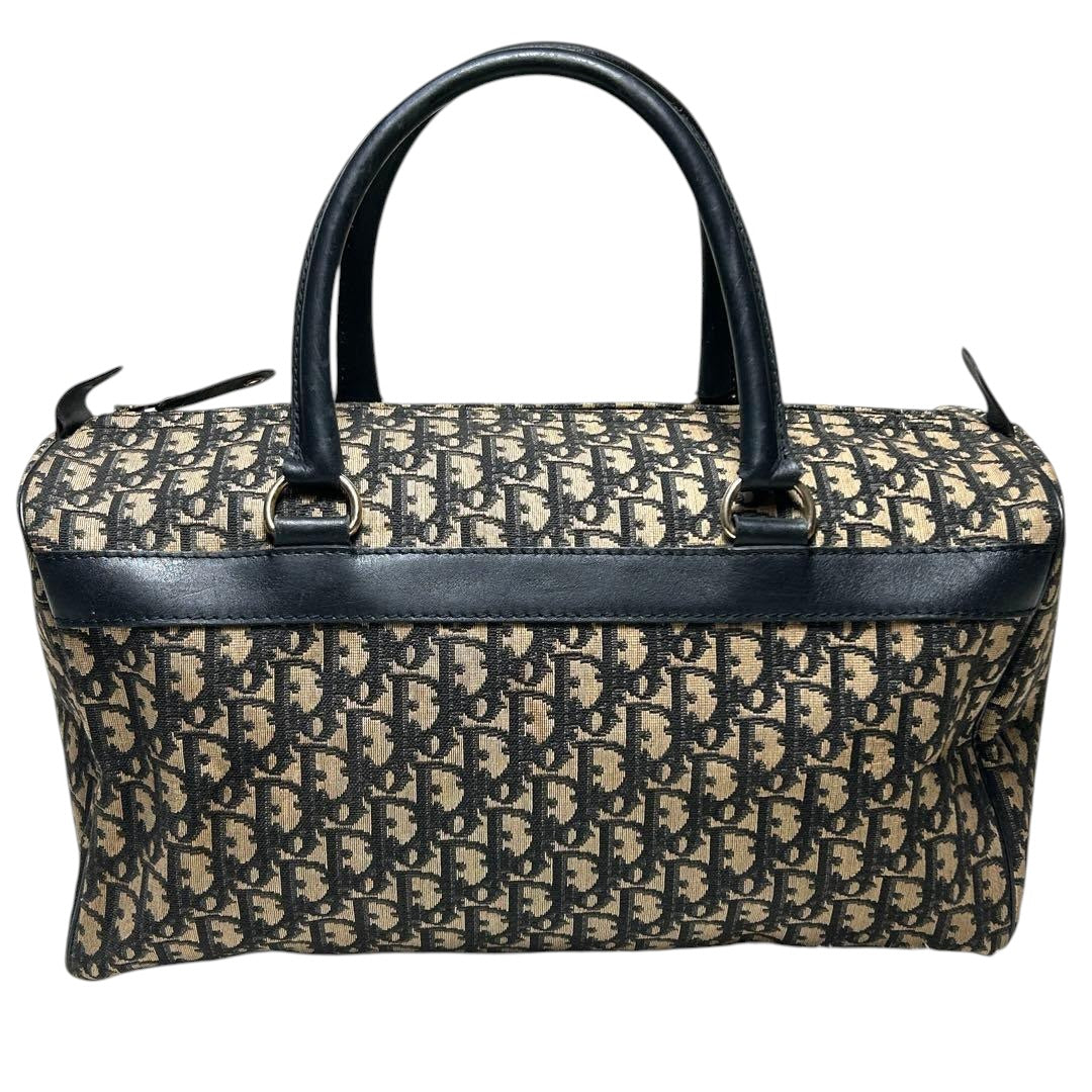 Christian Dior Boston Monogram Oblique Beige/Navy Handbag