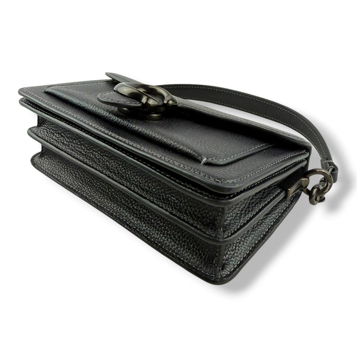 Coach Tabby 20 Black Leather Handbag