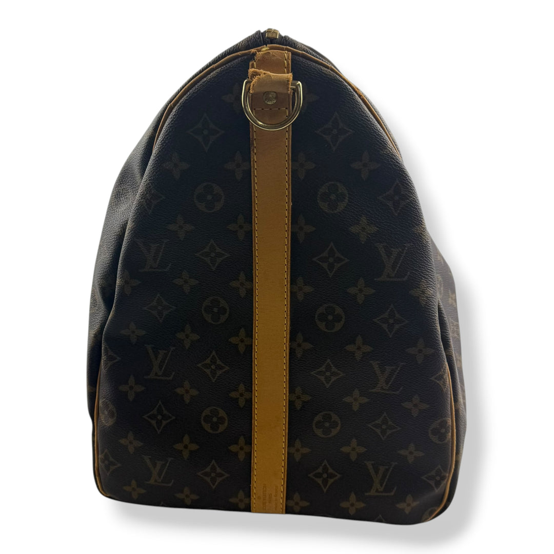 Louis Vuitton Vintage Brown Monogram 60 Keepall Duffle Bag