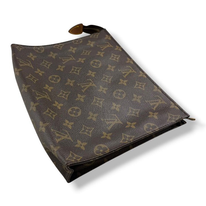 Louis Vuitton Vintage Brown Monogram Toiletry Pouch 26 Bag