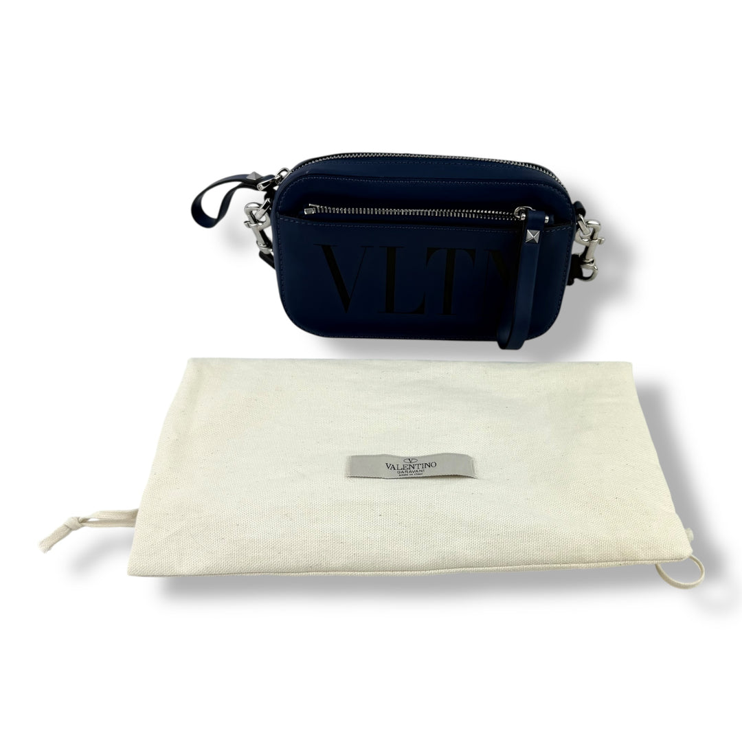 Valentino Garavani Navy VLTN Crossbody Handbag