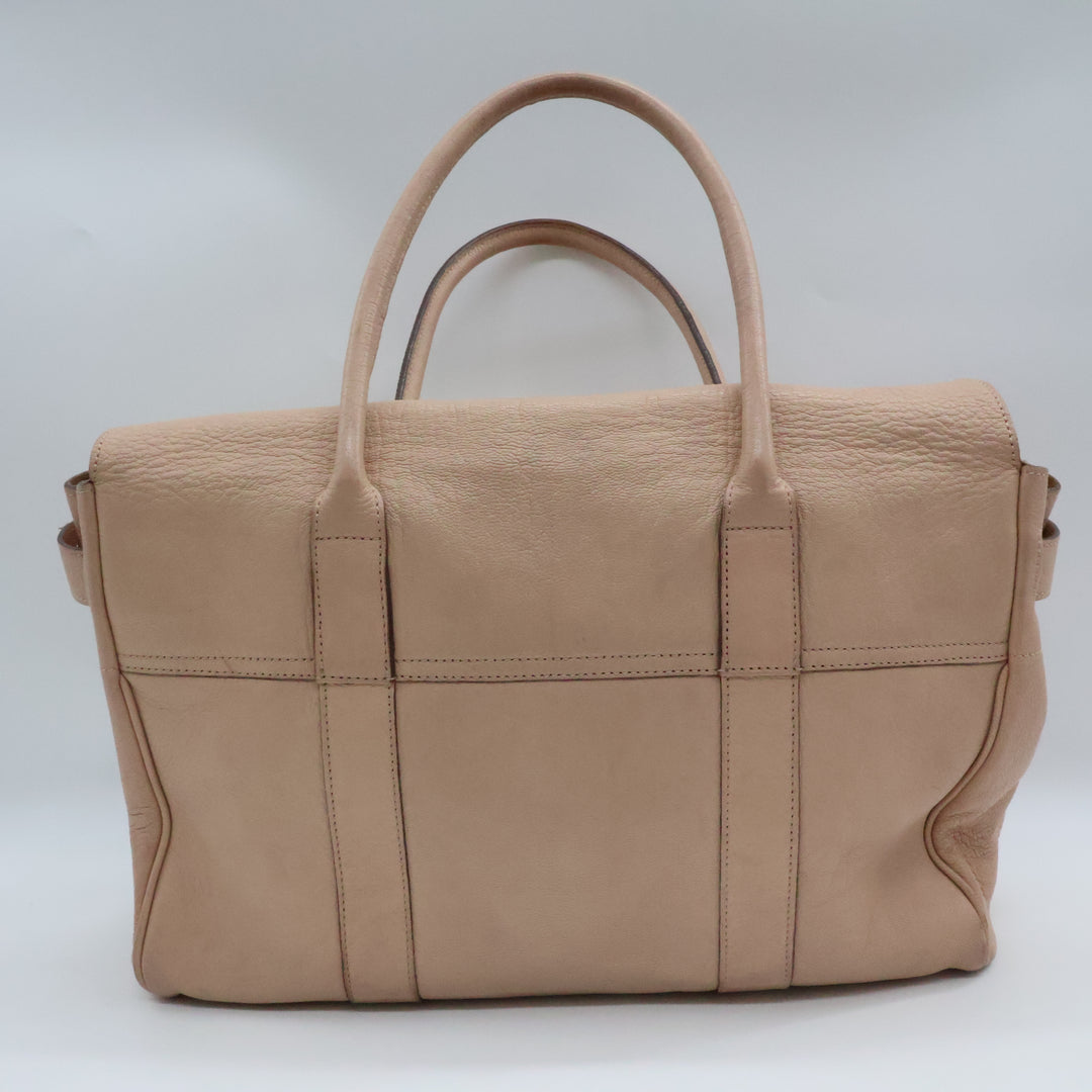 Mulberry Bayswater Pale Pink Leather Tote Handbag