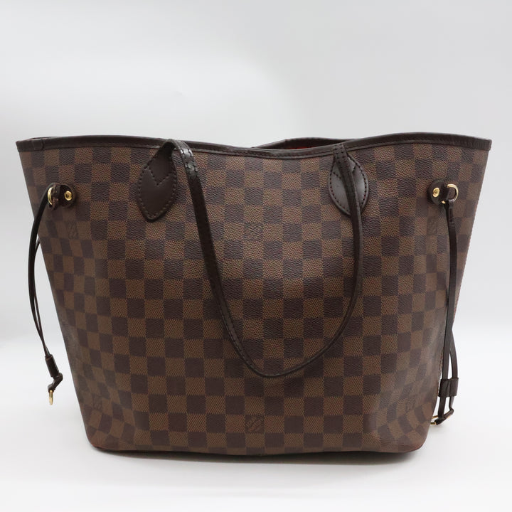 Louis Vuitton Brown Damier Neverfull MM Handbag