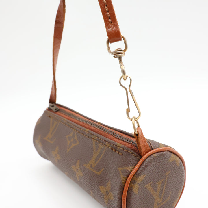 Louis Vuitton Vintage Brown Monogram Mini Papillon Pouch