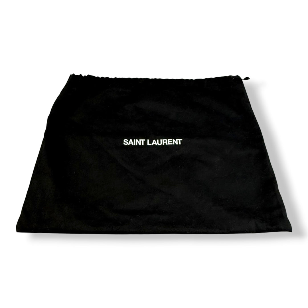 YSL Saint Laurent Gaby Brown Suede Shoulder Bag