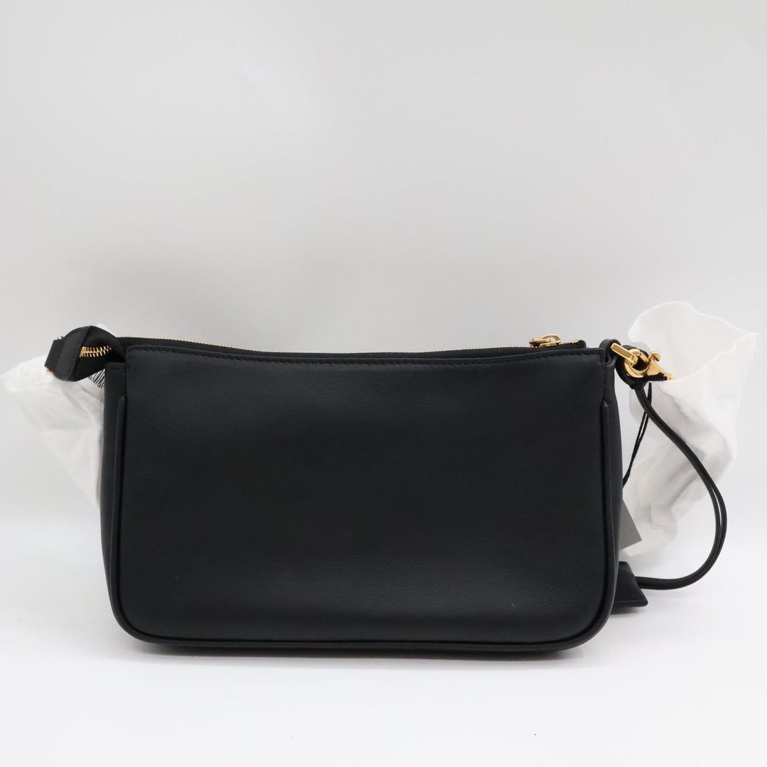 Balenciaga Black Leather Rodeo Sling Handbag - Lux Central