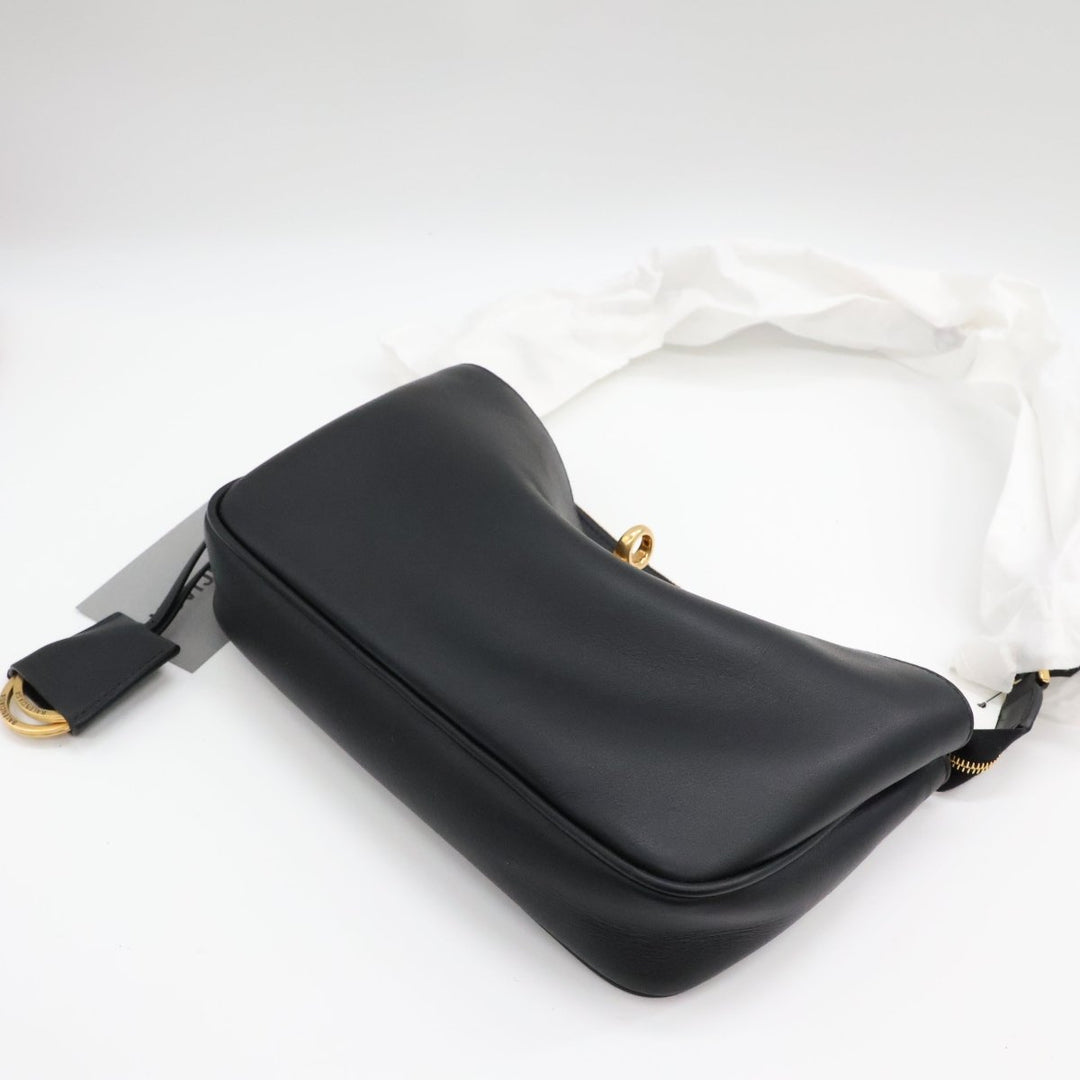 Balenciaga Black Leather Rodeo Sling Handbag - Lux Central