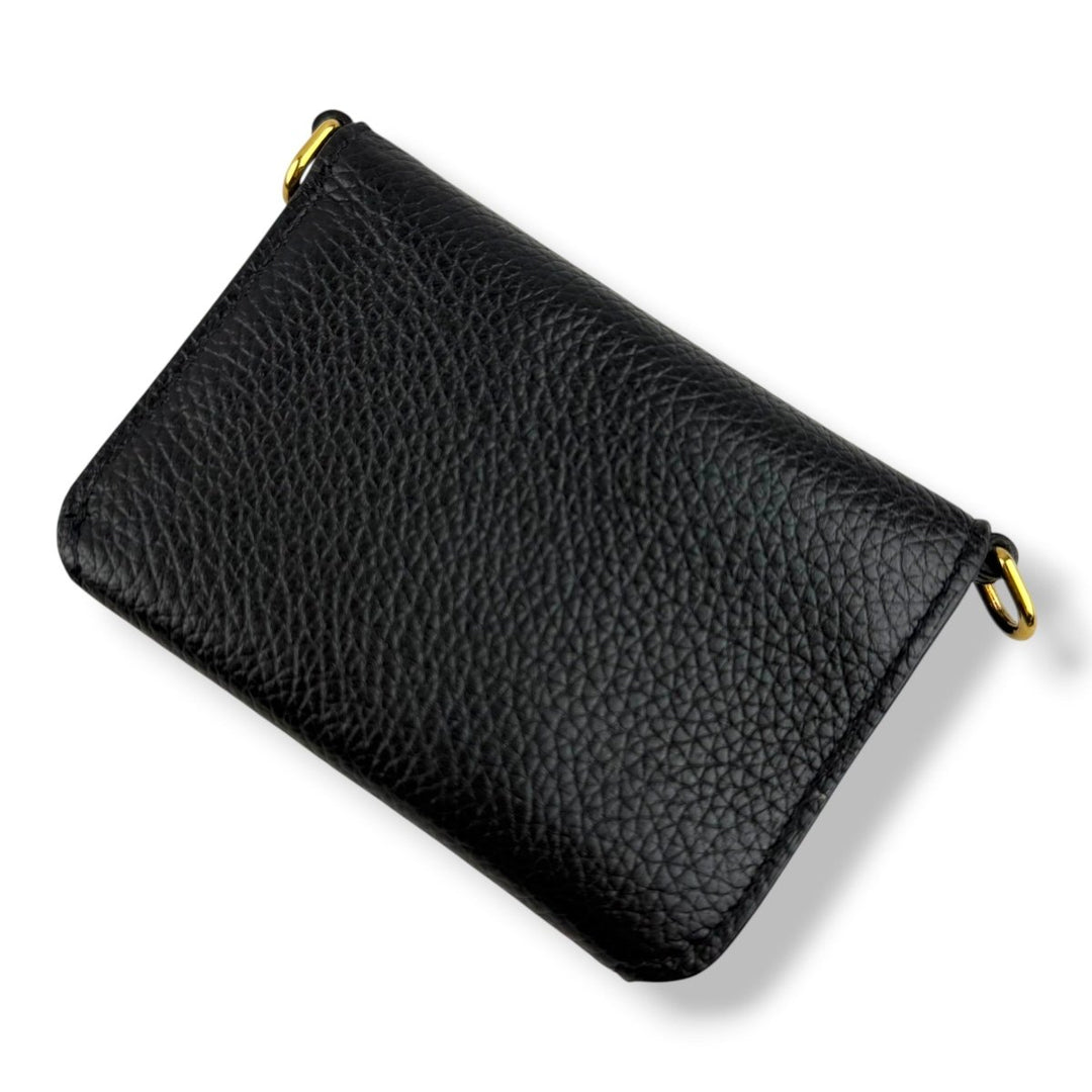 Balenciaga Cash Black Mini Wallet on Chain Handbag - Lux Central