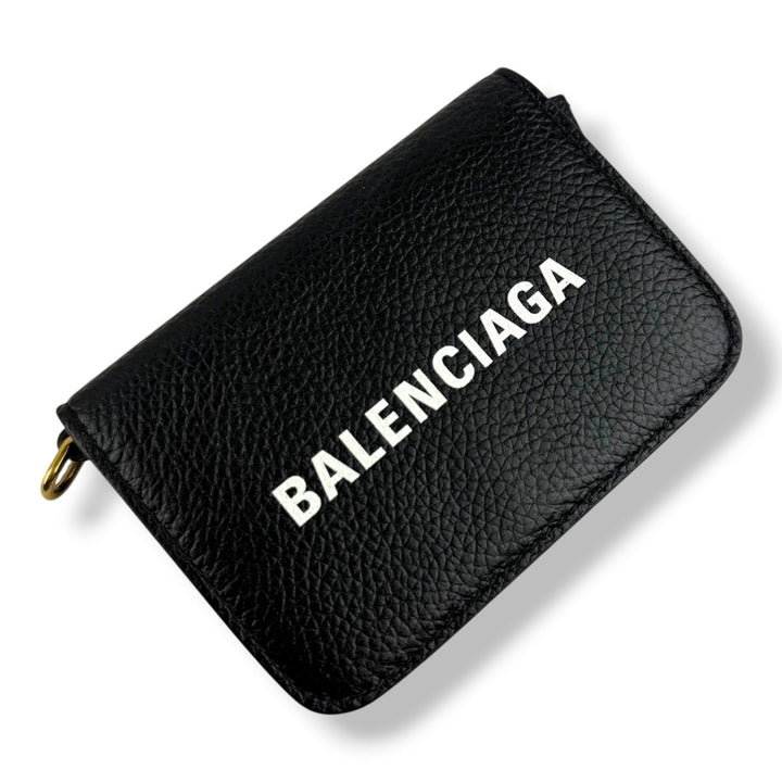 Balenciaga Cash Black Mini Wallet on Chain Handbag - Lux Central