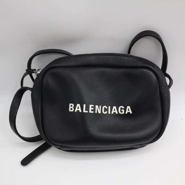 Balenciaga Everyday Black Camera Leather Crossbody - Lux Central