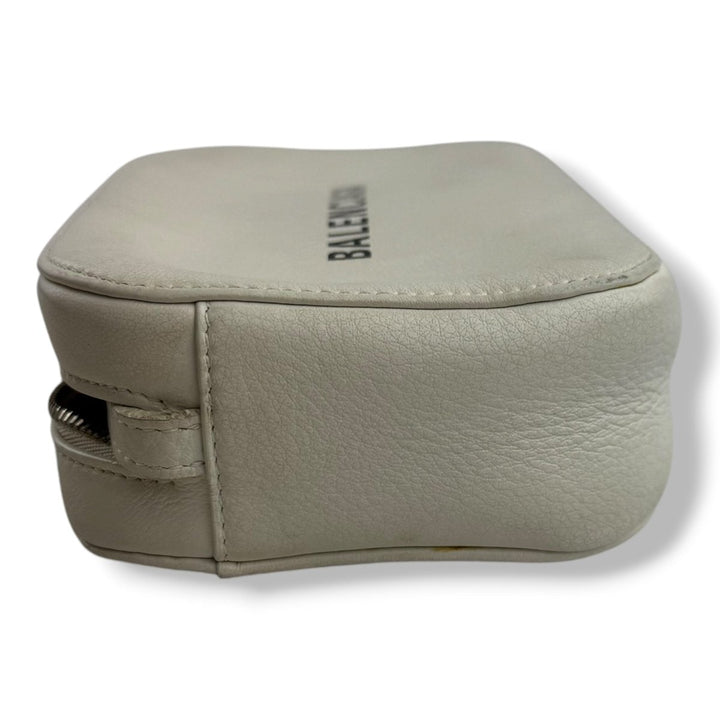 Balenciaga Everyday White Camera XS Leather Crossbody - Lux Central