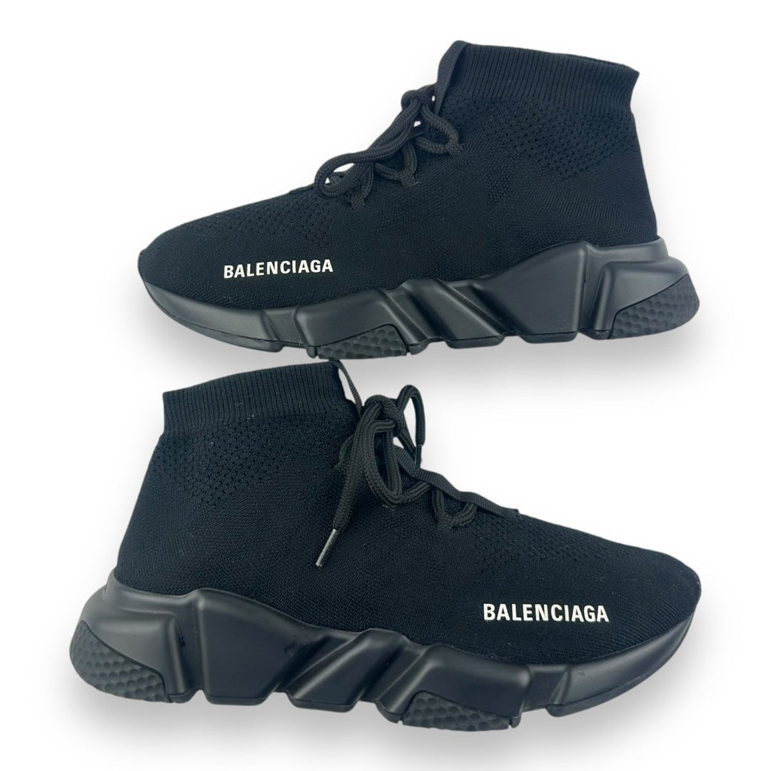 Balenciaga Lace Up Speed Black UK 4 / EU 37 - Lux Central