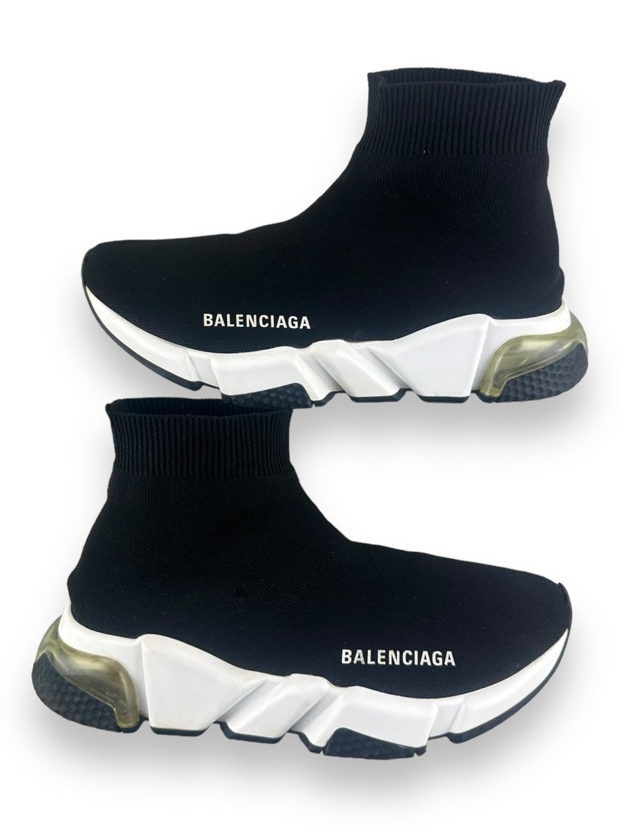 Balenciaga Speed Black/White Clear Sole UK 4 / EU 37 - Lux Central