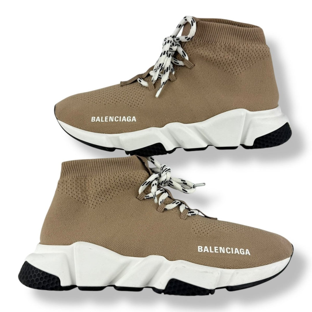 Balenciaga Speed Lace Up Beige UK 5 / EU 38 - Lux Central