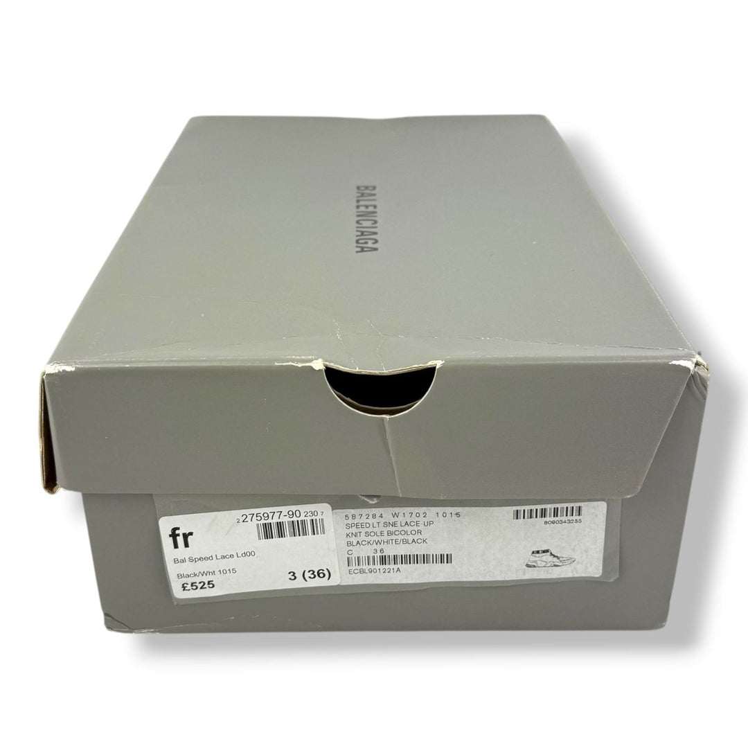 Balenciaga Speed Lace Up Black / White UK 3 / EU 36 - Lux Central